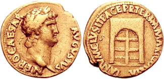 RIC50-58 Nero and Doors of Janus temple