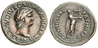 RIC78 Nero and lyre playing